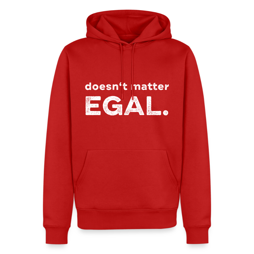 K9 Premium-Hoodie „ EGAL. doesn‘t matter.“ MEN edition - Rot