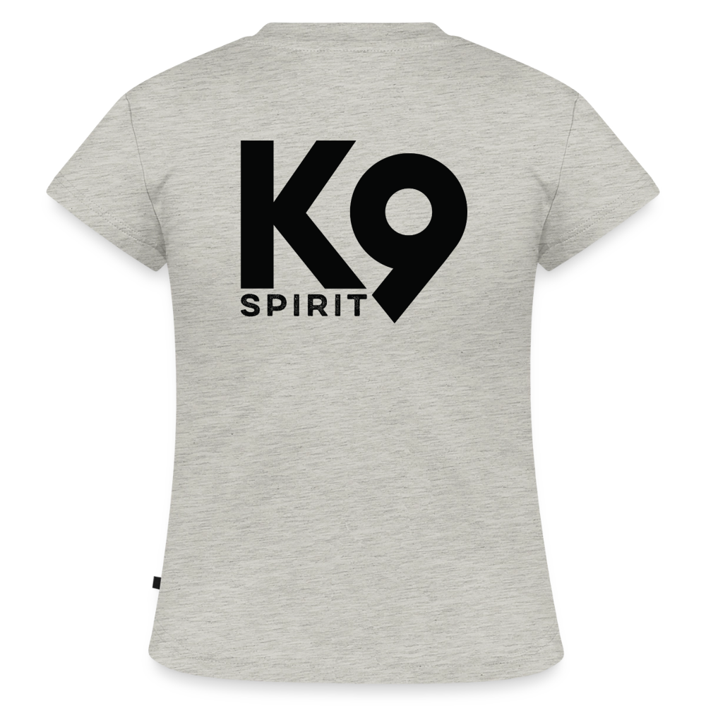 K9 SLIM-FIT Organic-Shirt "K9 SPIRIT" - Grau meliert