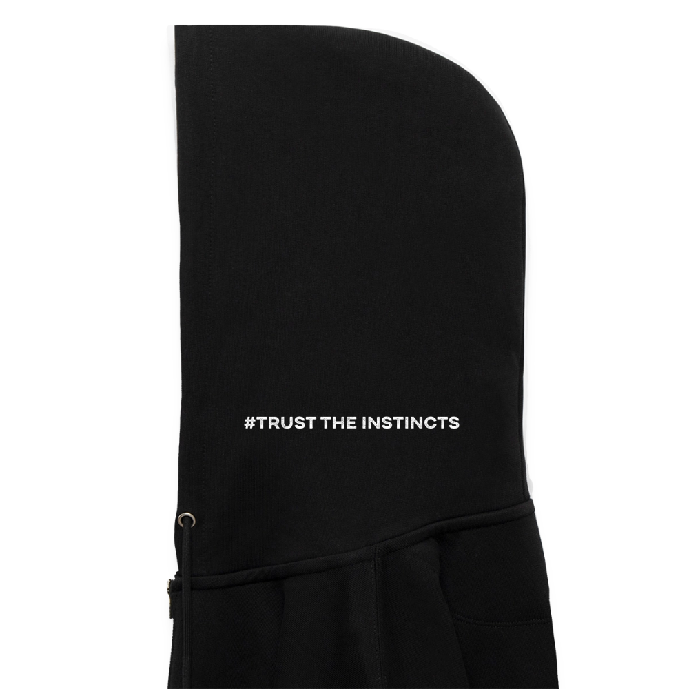 Sniffer DOGTRAINING Hoodie-Jacket „#TRUSTTHEINSTINCTS“ UNISEX edition - Schwarz
