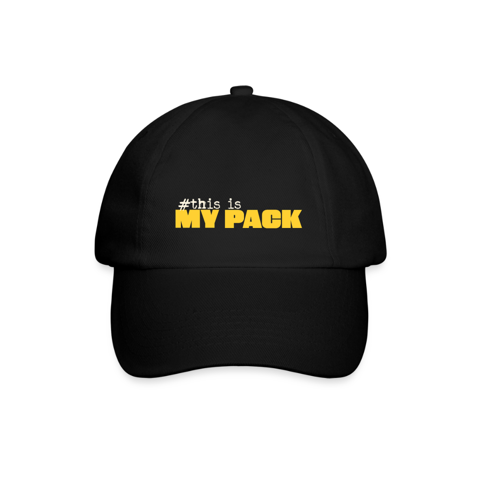 MyPack Base-Cap "#this is MY PACK" UNISEX edition - Schwarz/Schwarz