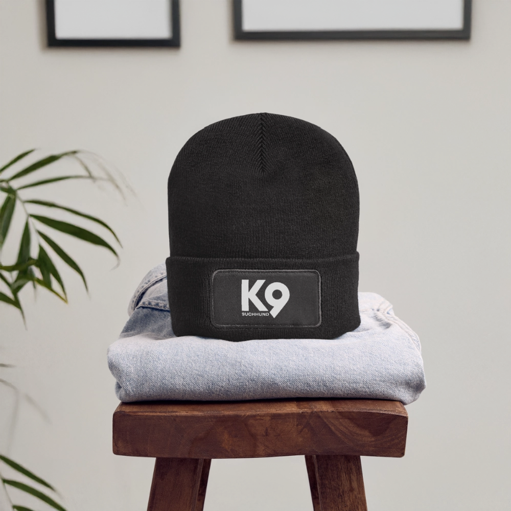 K9 Cozy-Beanie "Suchhund" - Dunkelgrau