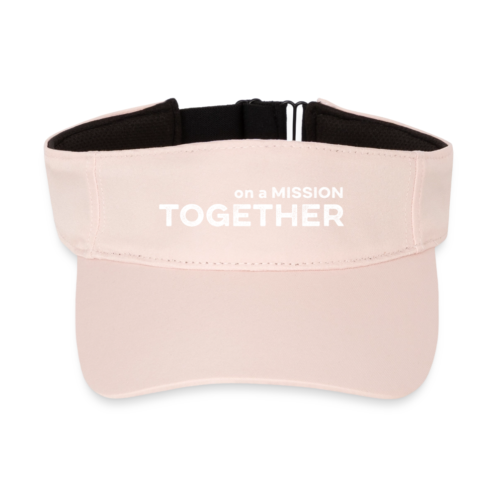 K9 Curved Visor-Cap "on a MISSION TOGETHER" - Kristallrosa