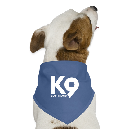 K9 Dog-Bandana "Suchhund" - Taubenblau