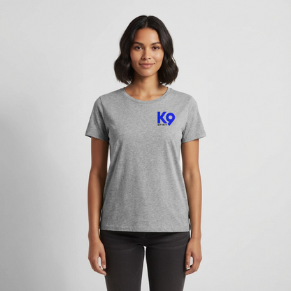K9 Premium-Shirt "Suchhunde Eckernförder Bucht" WOMEN edition - Grau meliert