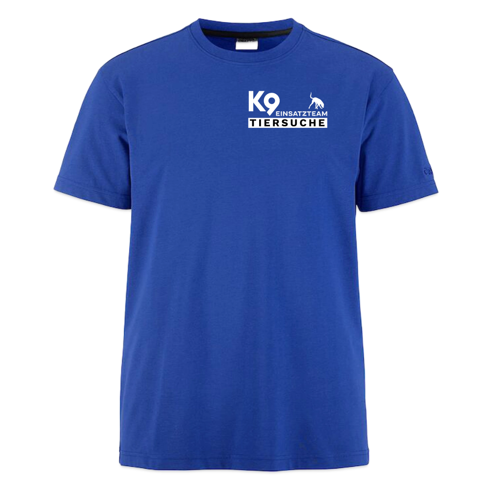 K9 TIERSUCHE Craft-Shirt "K9 Einsatzteam" UNISEX edition BLAU - Royalblau