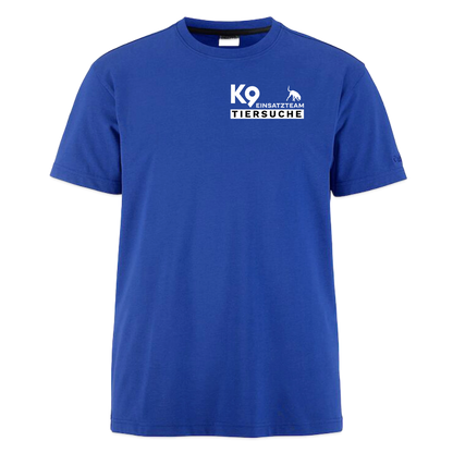 K9 TIERSUCHE Craft-Shirt "K9 Einsatzteam" UNISEX edition BLAU - Royalblau