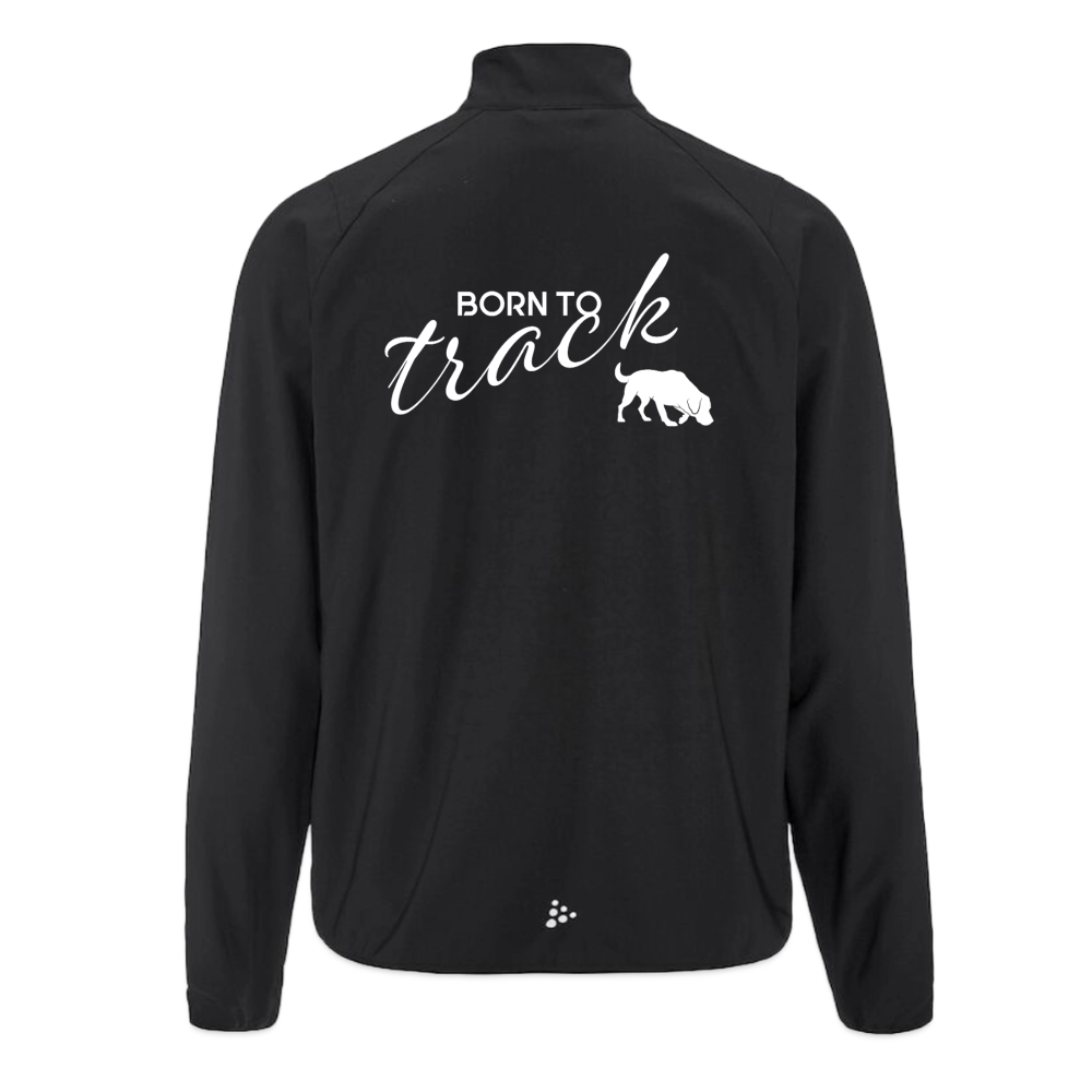 Sniffer Outdoor-Trainingsjacke „BORN to Track“ UNISEX edition - Schwarz
