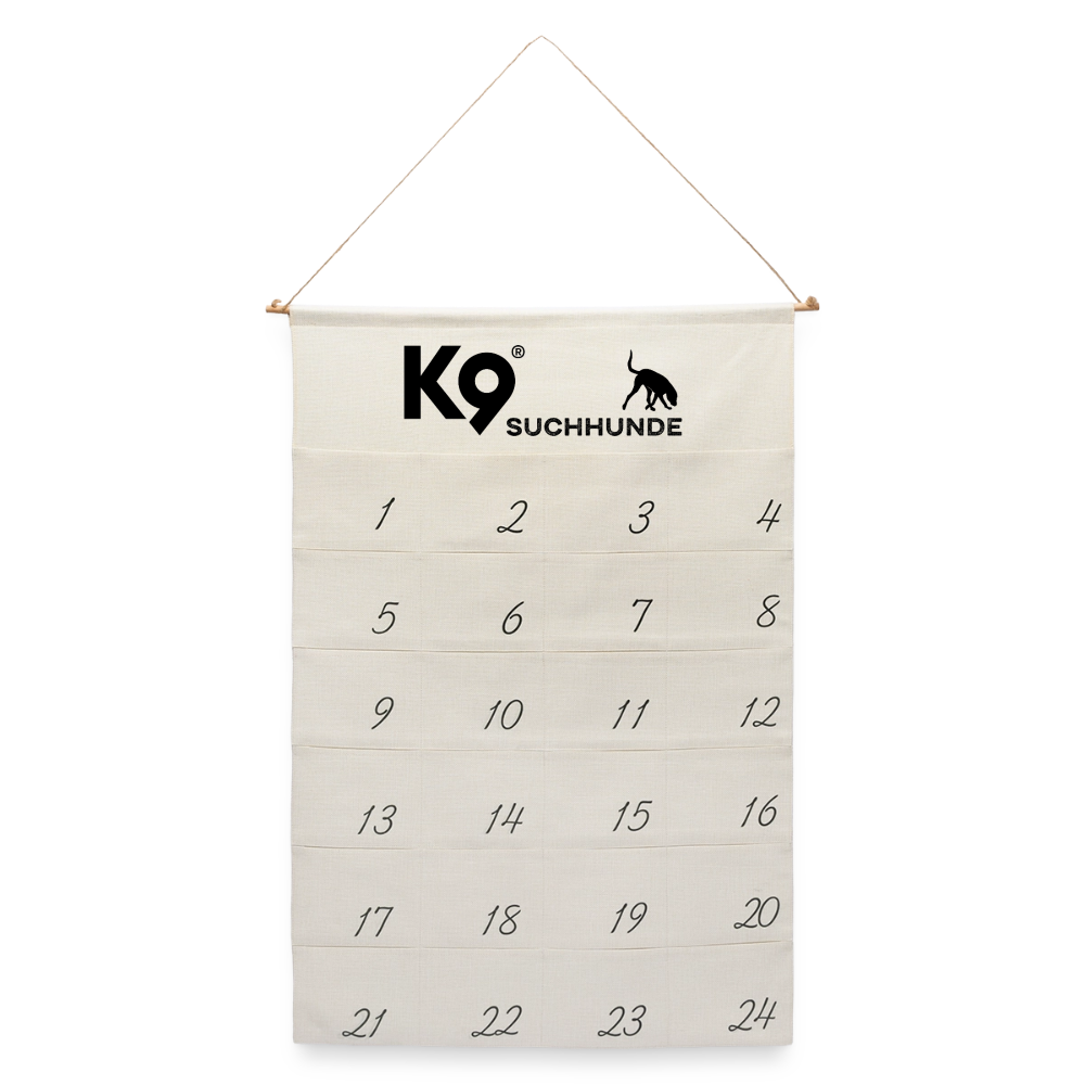 K9 Adventskalender „Suchhunde“ zum Selberbefüllen - Naturweiß