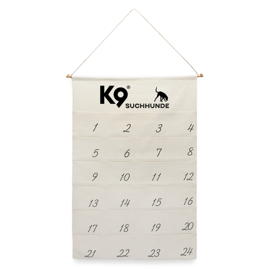 K9 Adventskalender „Suchhunde“ zum Selberbefüllen - Naturweiß