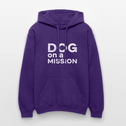 K9 Cozy-Hoodie "DOG on a MISSION" - Lila