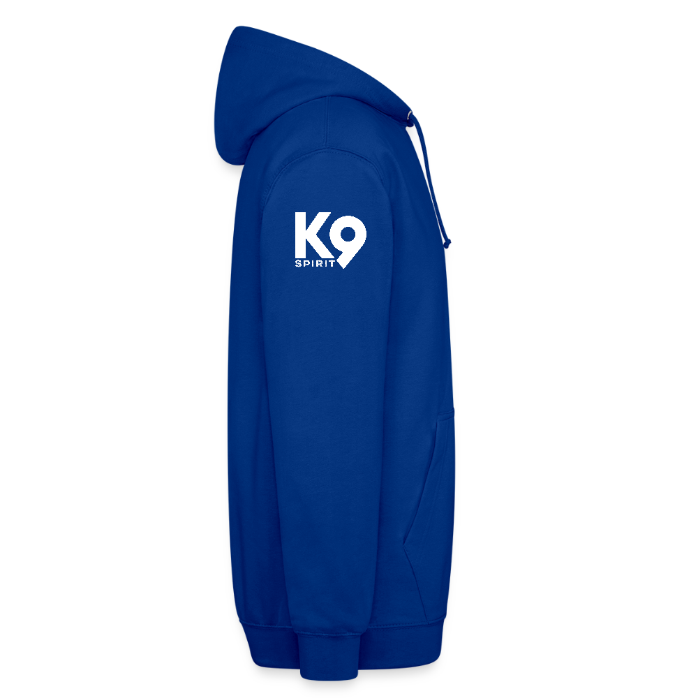 K9 Casual-Hoodie "DOG on a MISSION" - Royalblau
