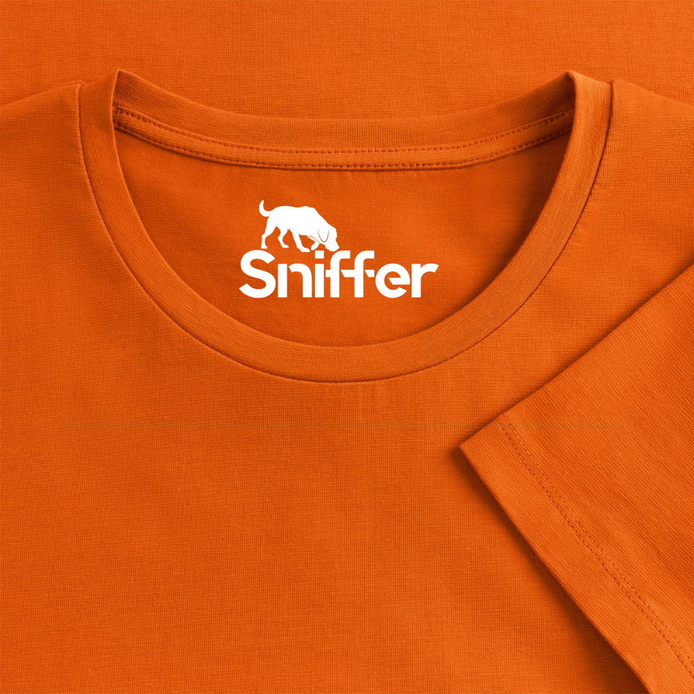 Sniffer Premium-Shirt „BORN to Track“ WOMEN edition - Orange 
