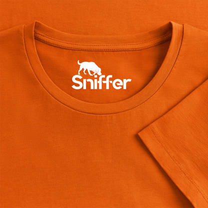 Sniffer Premium-Shirt „BORN to Track“ WOMEN edition - Orange 