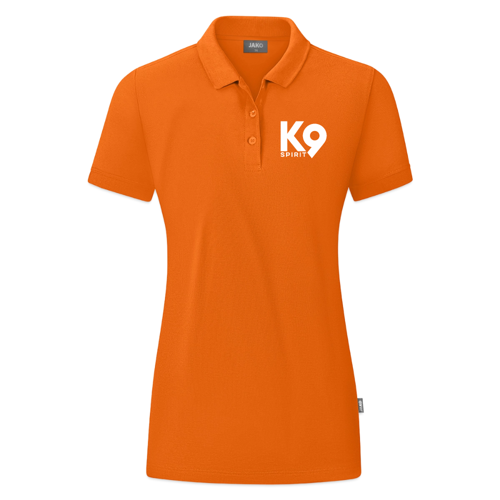 K9 ORGANIC Polo-Shirt "on a MISSION TOGETHER" WOMEN edition - Neonorange