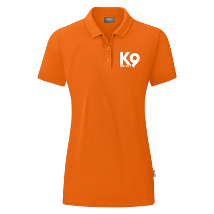 K9 ORGANIC Polo-Shirt "on a MISSION TOGETHER" WOMEN edition - Neonorange