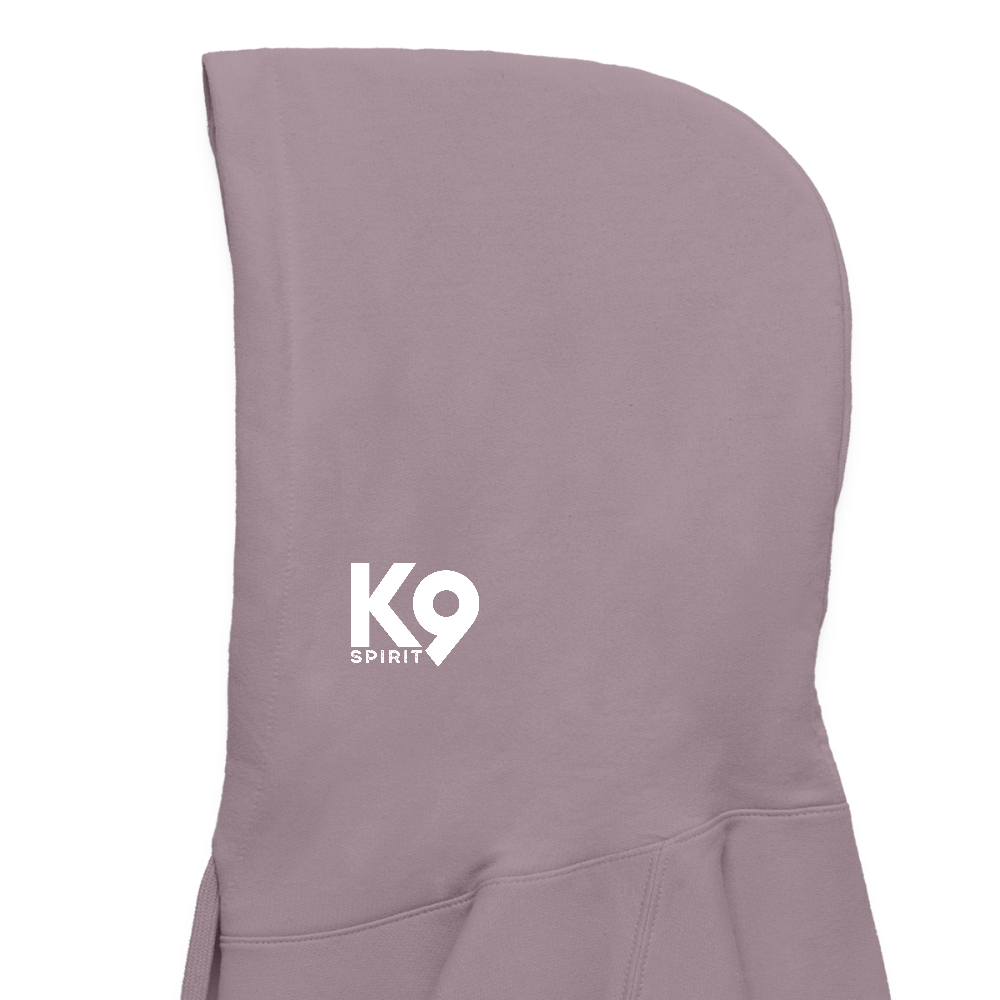 K9 Cozy-Hoodie "on a MISSION TOGETHER" - Lilagrau 