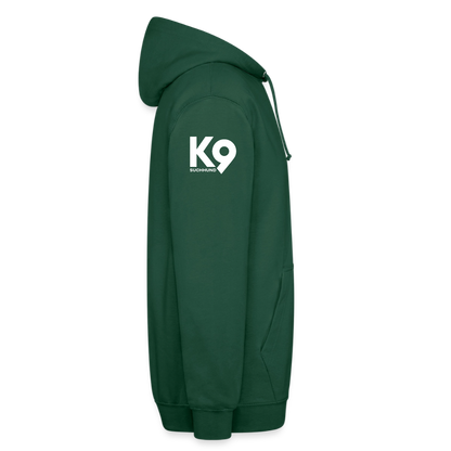 K9 Casual-Hoodie "Suchhund" - Flaschengrün