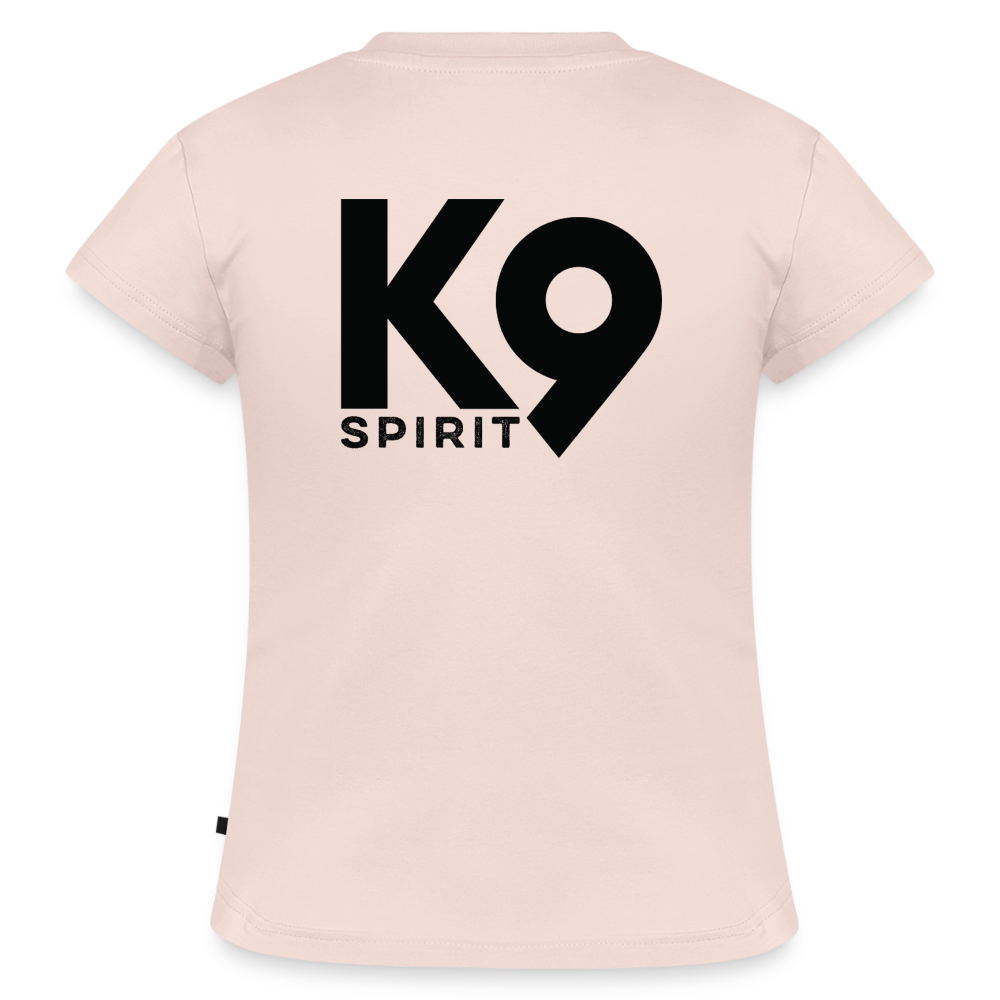 K9 SLIM-FIT Organic-Shirt "K9 SPIRIT" - Puderrosa