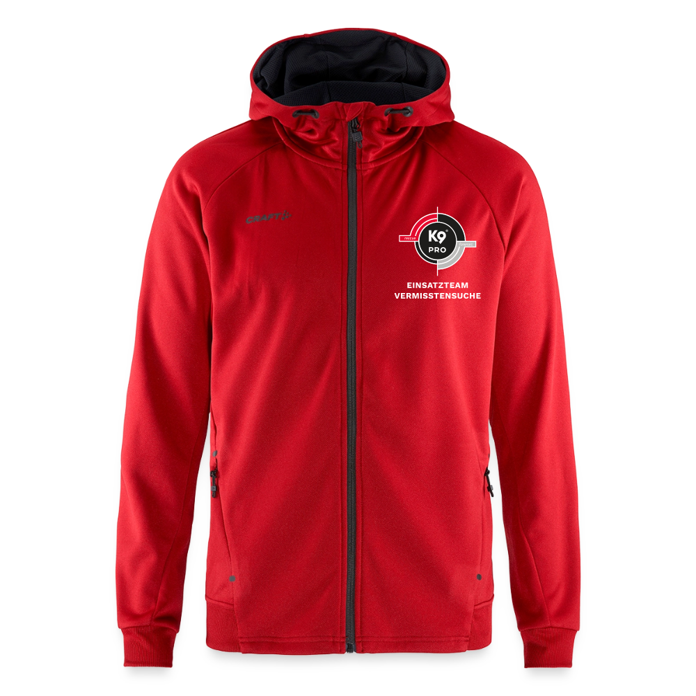 K9 PRO Sweatjacke "K9 PRO Vermisstensuche" MEN edition - Rot
