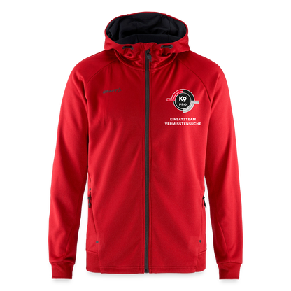 K9 PRO Sweatjacke "K9 PRO Vermisstensuche" MEN edition - Rot