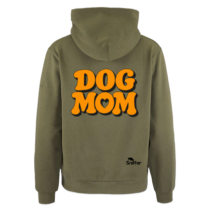 Sniffer DOGWALK Craft-Hodie "DOG MOM" WOMEN edition - Moosgrün