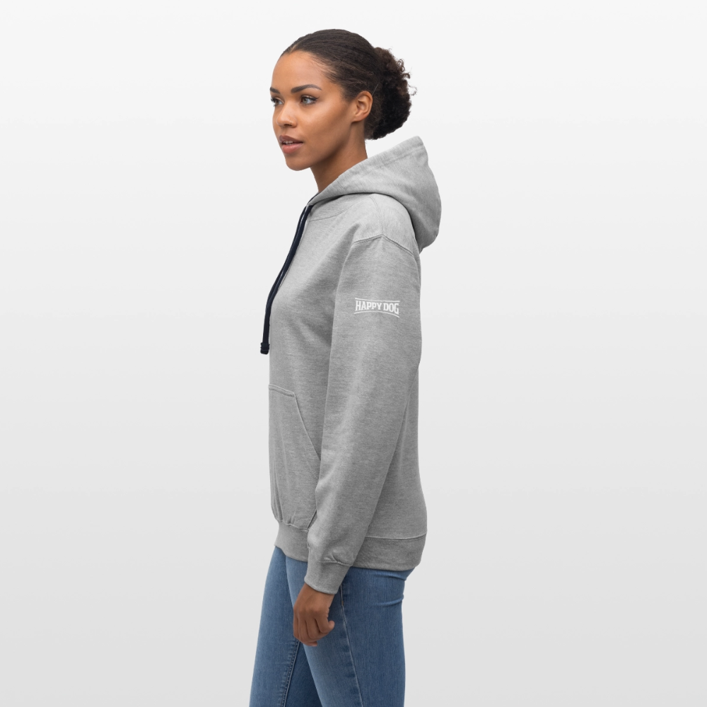 K9 Bicolor-Hoodie "on a MISSION TOGETHER" - Grau meliert/Navy