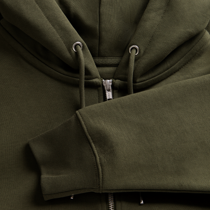 Sniffer DOGTRAINING Hoodie-Jacket „#TRUSTTHEINSTINCTS“ UNISEX edition - Khaki