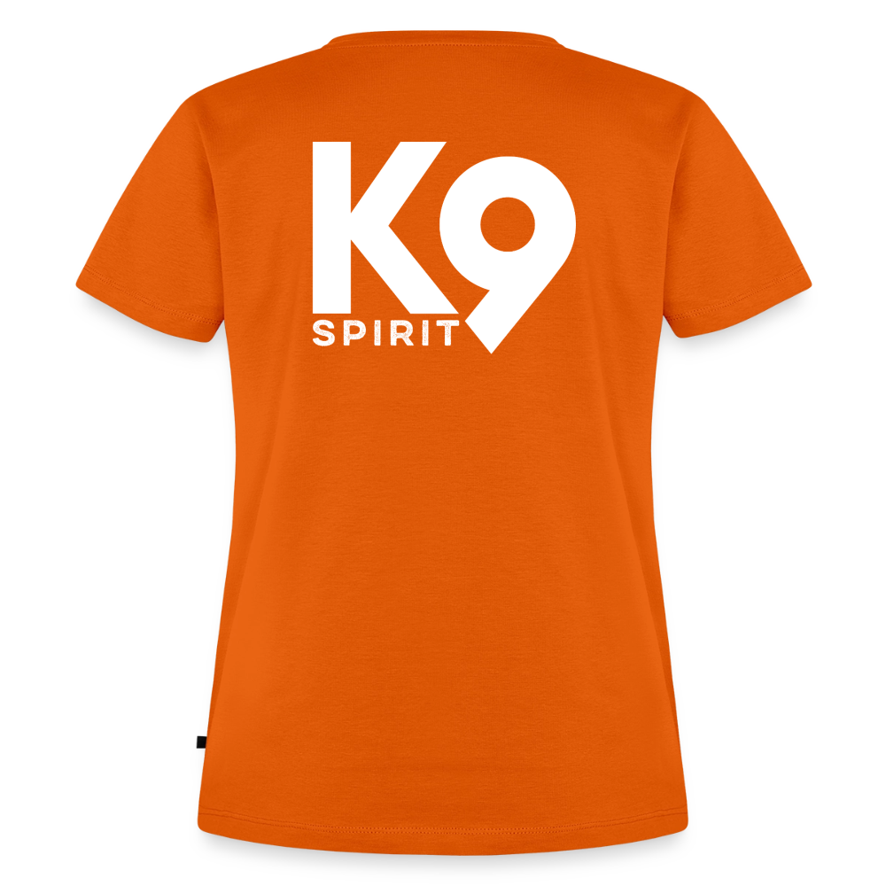 K9 PREMIUM Organic-Shirt "K9 SPIRIT" WOMEN edition - Orange 