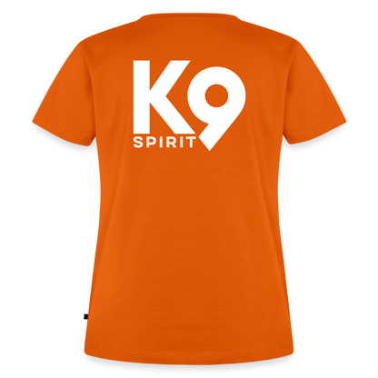 K9 PREMIUM Organic-Shirt "K9 SPIRIT" WOMEN edition - Orange 