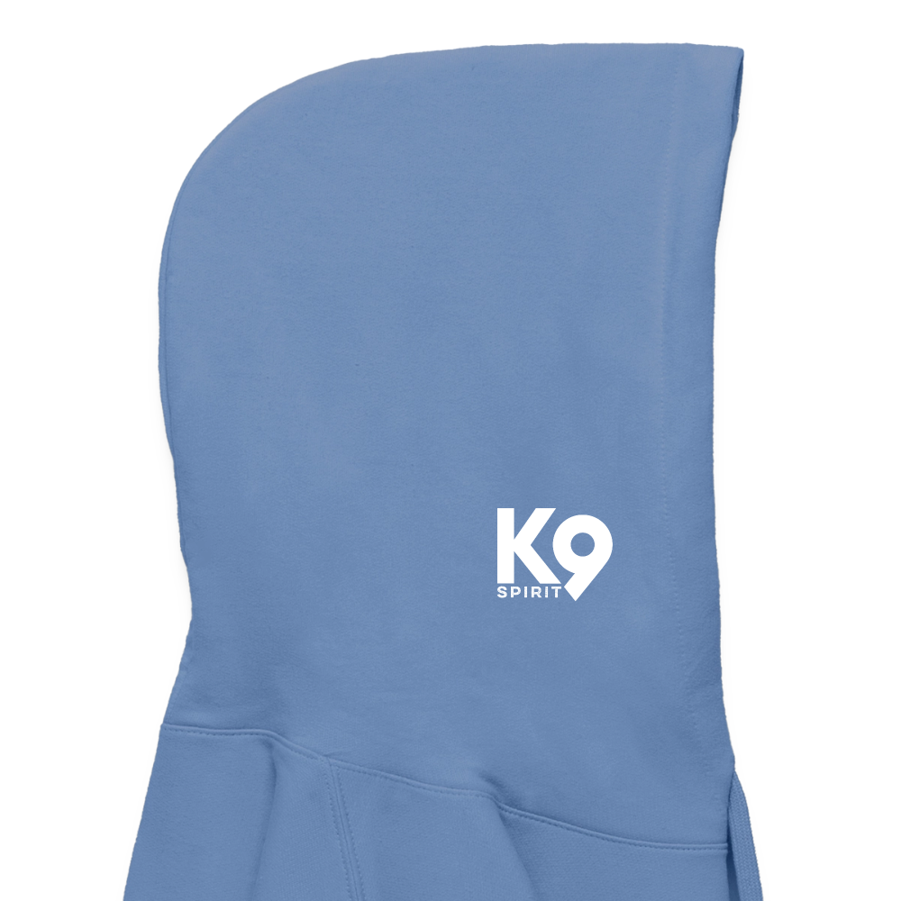 K9 Cozy-Hoodie "DOG on a MISSION" - Carolina Blue