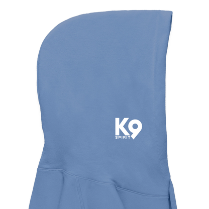 K9 Cozy-Hoodie "DOG on a MISSION" - Carolina Blue