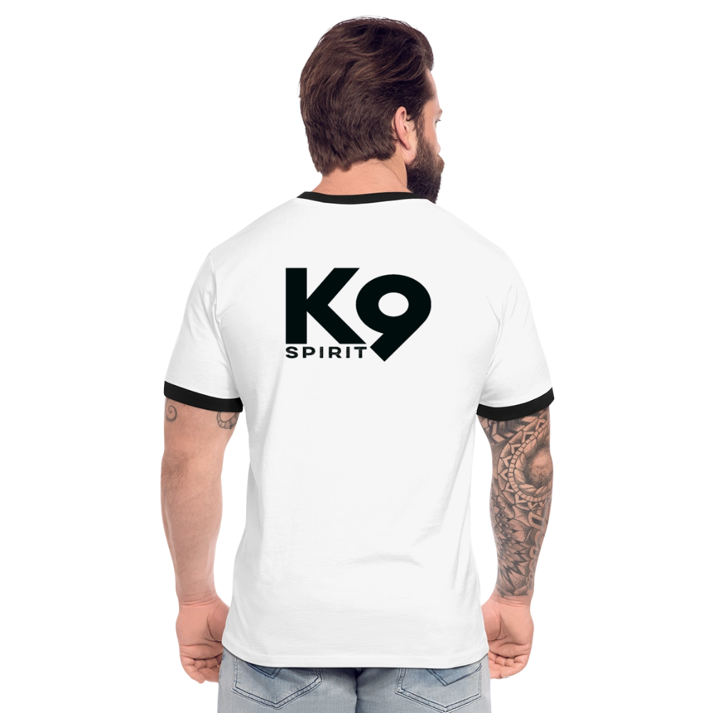 K9 GERMANY Retro-Shirt „K9 SPIRIT“ MEN fan–edition - Weiß/Schwarz