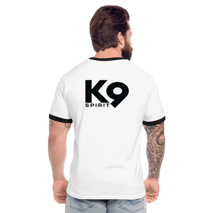 K9 GERMANY Retro-Shirt „K9 SPIRIT“ MEN fan–edition - Weiß/Schwarz