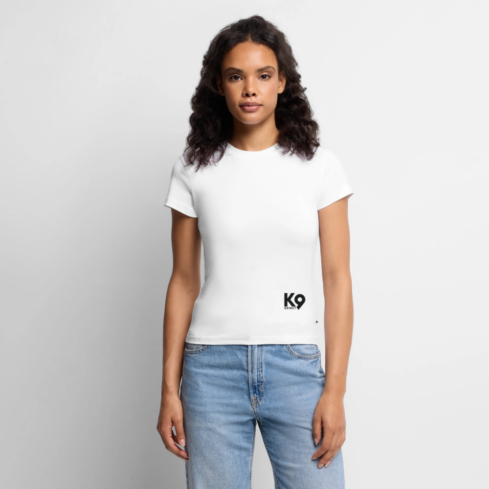 K9 SLIM-FIT Organic-Shirt "K9 SPIRIT" - Weiß