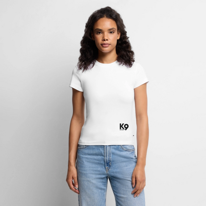 K9 SLIM-FIT Organic-Shirt "K9 SPIRIT" - Weiß