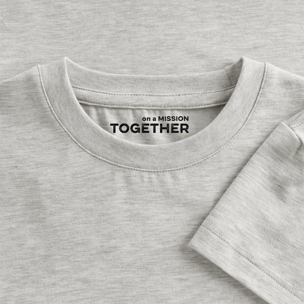 K9 SLIM-FIT Organic-Shirt "K9 SPIRIT" - Grau meliert