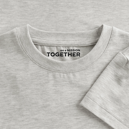 K9 SLIM-FIT Organic-Shirt "K9 SPIRIT" - Grau meliert