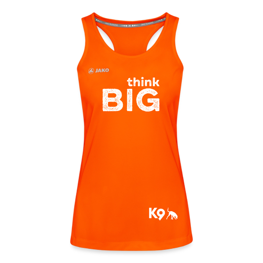 K9 Tanktop „think BIG“ WOMEN edition - Neonorange