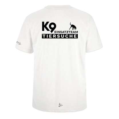 K9 TIERSUCHE Craft-Shirt "K9 Einsatzteam" UNISEX edition - Weiß