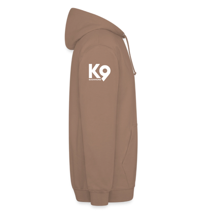K9 Casual-Hoodie "Suchhund" - Mokka