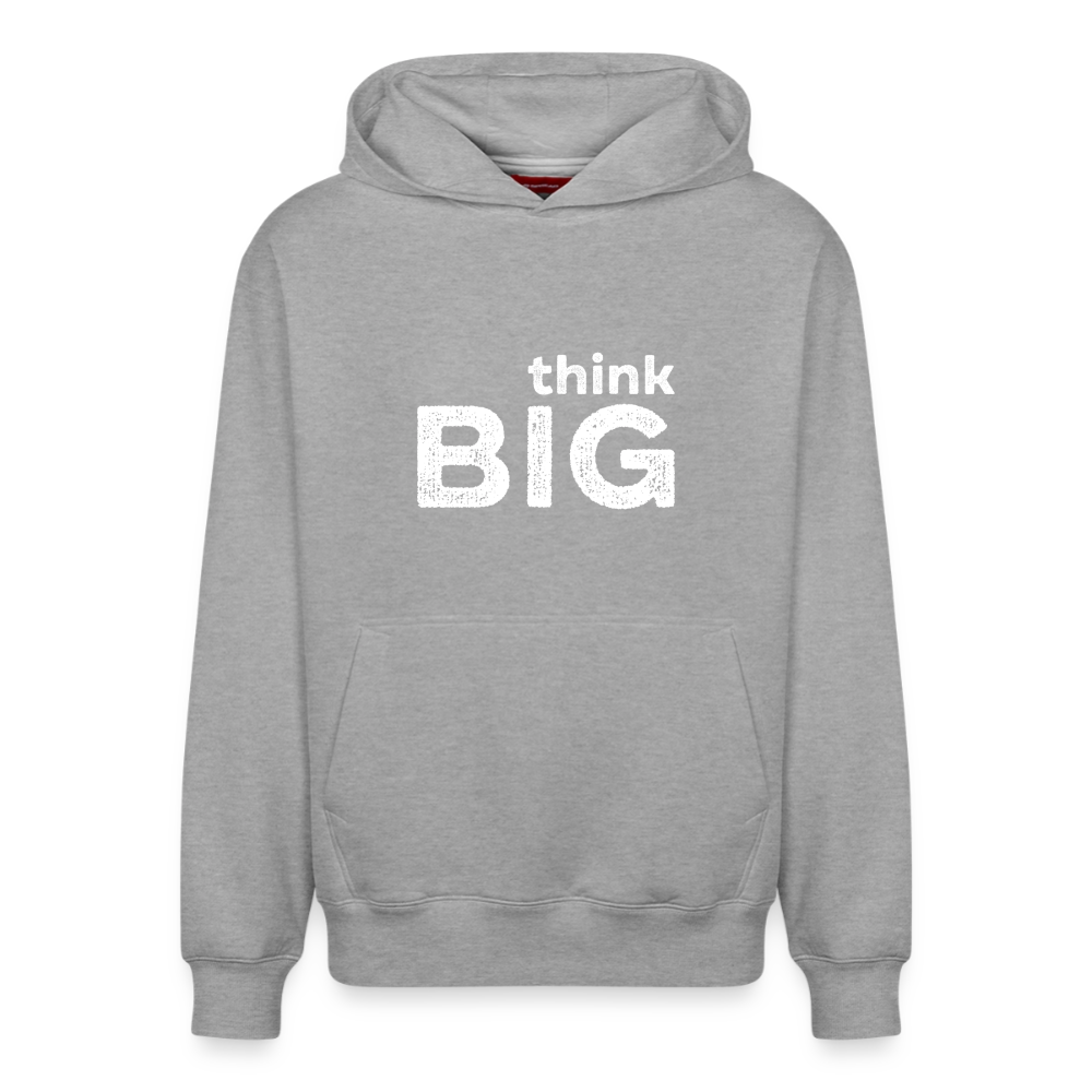 K9 Suchhund Organic-Hoodie „Think BIG“ UNISEX edition - Grau meliert