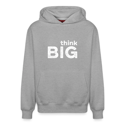 K9 Suchhund Organic-Hoodie „Think BIG“ UNISEX edition - Grau meliert