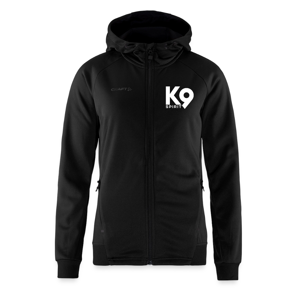 K9 Spirit PREMIUM Hoodie-Jacket "K9 SPIRIT" WOMEN edition - Schwarz