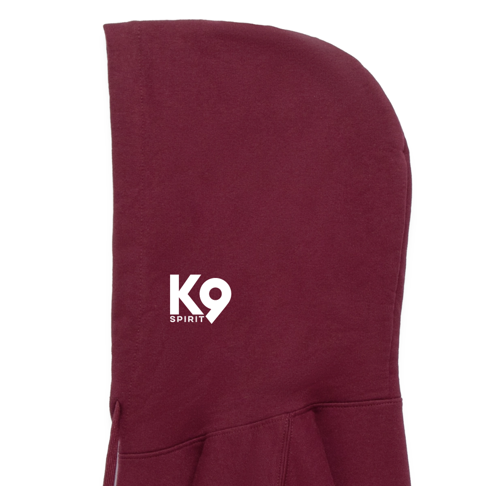 K9 Cozy-Hoodie "DOG on a MISSION" - Maroon