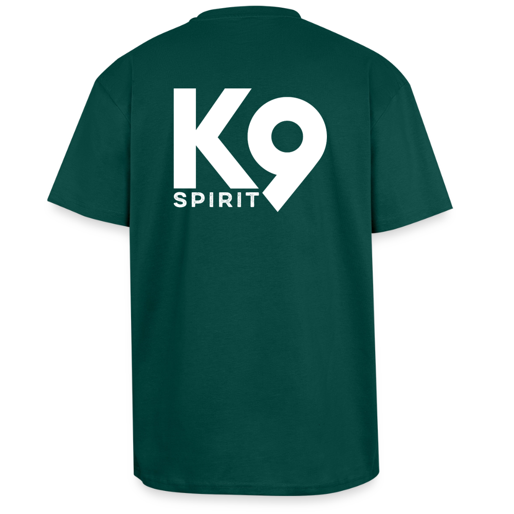 K9 HEAVY OVERSIZE Organic-Shirt "K9 SPIRIT" - hunter Green