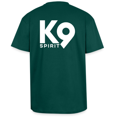 K9 HEAVY OVERSIZE Organic-Shirt "K9 SPIRIT" - hunter Green