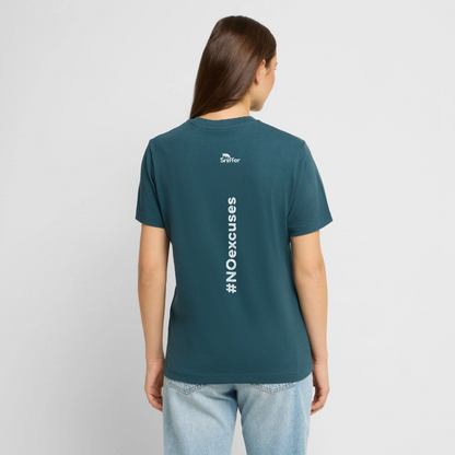 Sniffer Organic-Shirt "#NOexcuses" UNISEX edition - Dunkles Petrol