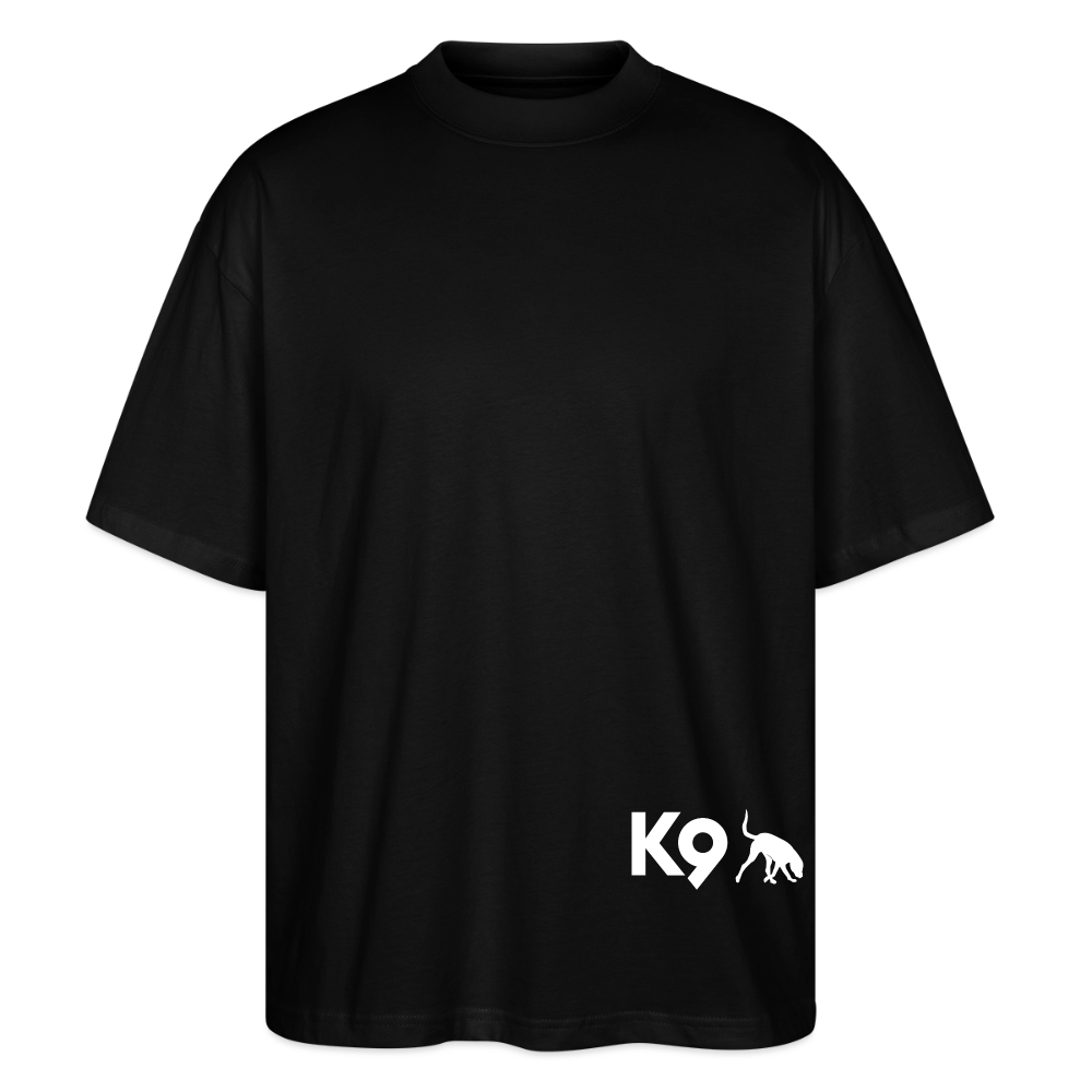 K9 PREMIUM OVERSIZE Organic-Shirt "K9 SPIRIT" - Schwarz