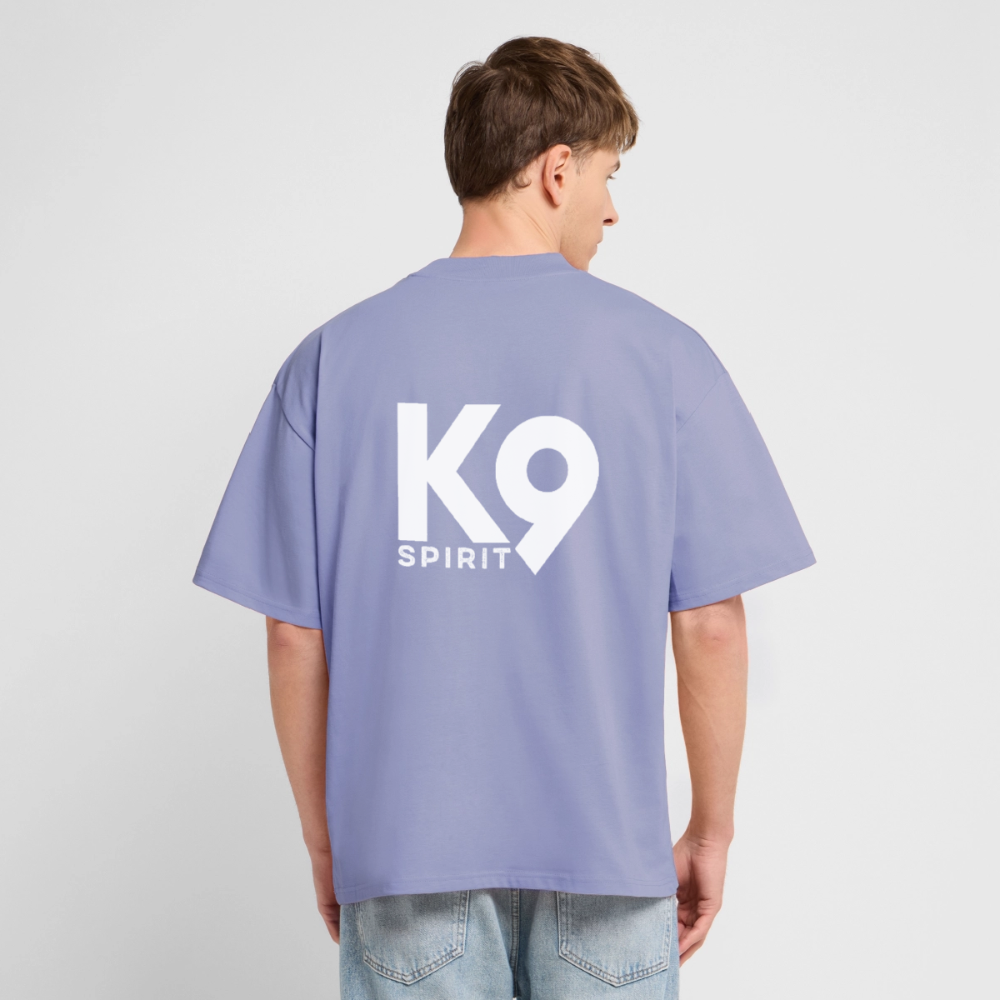 K9 PREMIUM OVERSIZE Organic-Shirt "K9 SPIRIT" - Violett