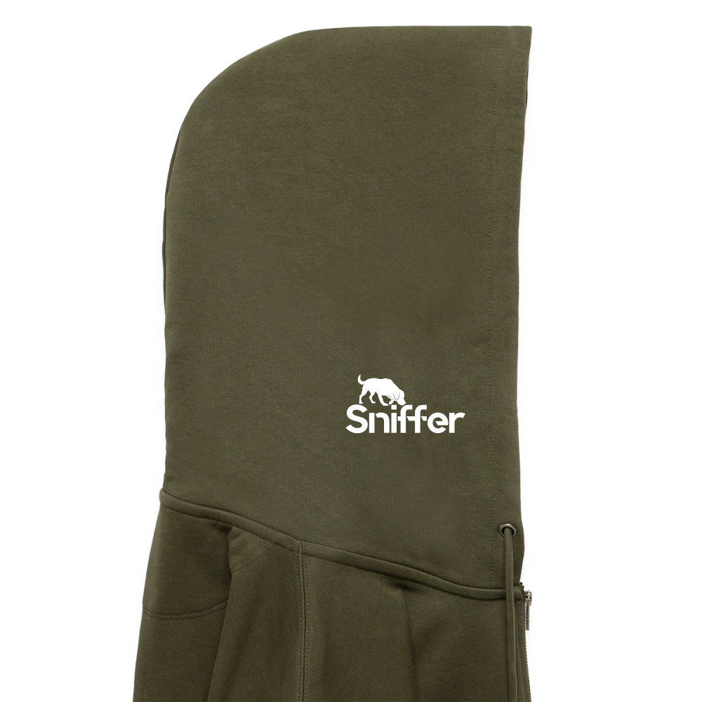 Sniffer DOGTRAINING Hoodie-Jacket „#TRUSTTHEINSTINCTS“ UNISEX edition - Khaki